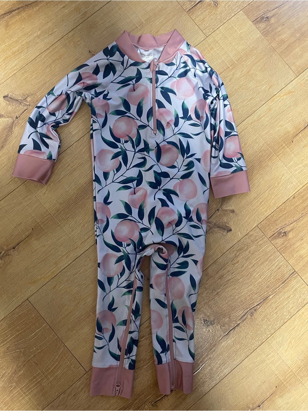 Kids Peach Print swimsuit